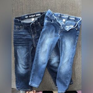 Cat & Jack Toddler Dark and Light Blue Skinny Jeans